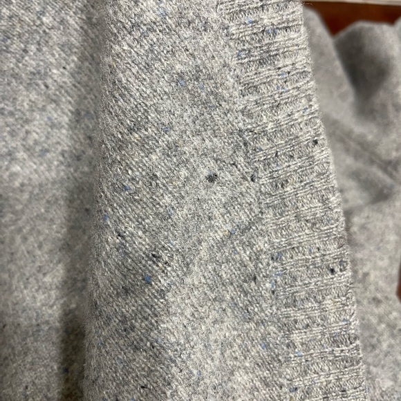 Vintage Fisherman Out Of Ireland 100% Lambswool cardigan duster * flaw - Picture 11 of 14